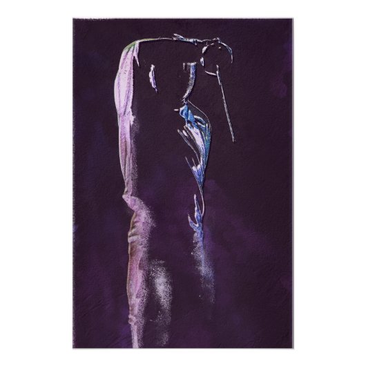 Scherm Silhouette Glossy Poster (Voorkant)