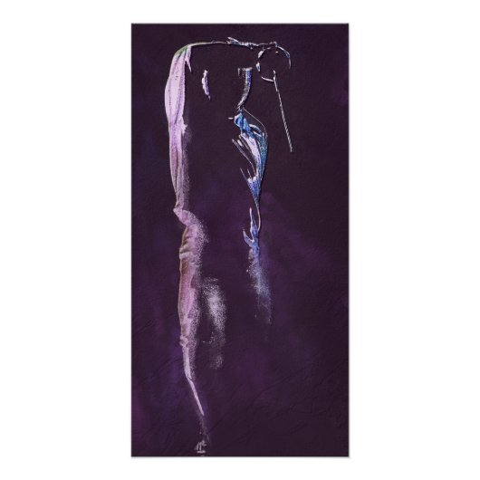 Scherm Silhouette Glossy Poster (Voorkant)