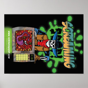 SCHERM SOUP! Deadwest Microwave-Logo Poster