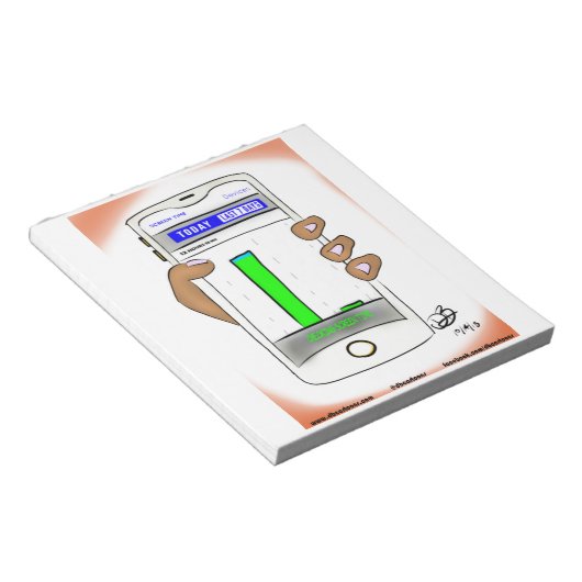 Scherm-tijd-producten Blocnote (Schuin)