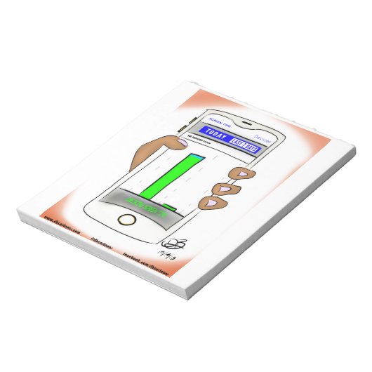 Scherm-tijd-producten Blocnote (Linkerzijde)