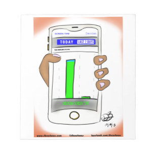 Scherm-tijd-producten Blocnote