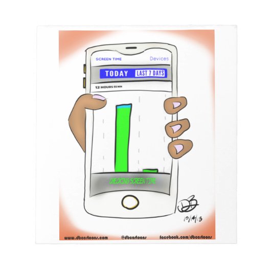 Scherm-tijd-producten Blocnote (Voorkant)