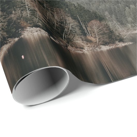 SCHERM VAN BOMEN EN MOUNTAIN CADEAUPAPIER (Rol Hoek)