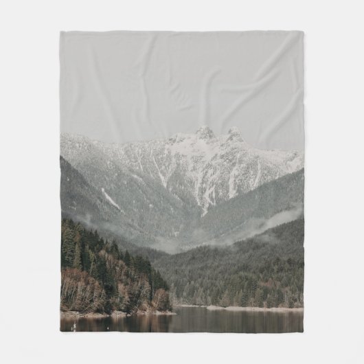 SCHERM VAN BOMEN EN MOUNTAIN FLEECE DEKEN (Voorkant)