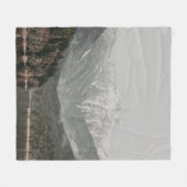 SCHERM VAN BOMEN EN MOUNTAIN FLEECE DEKEN (Voorkant (Horizontaal))