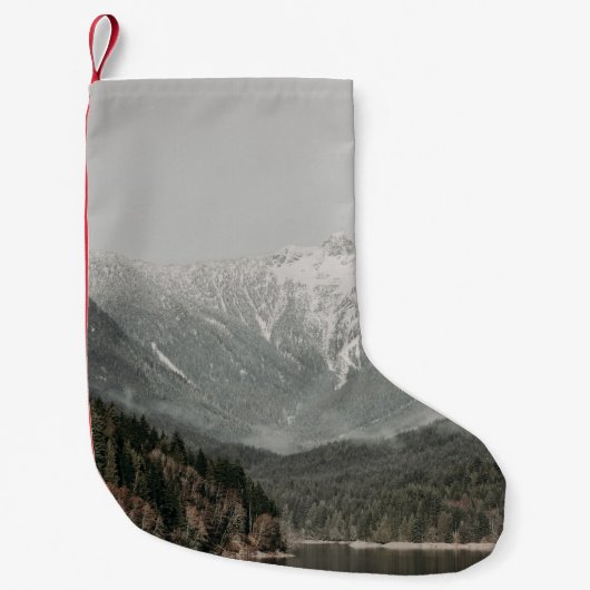 SCHERM VAN BOMEN EN MOUNTAIN KLEINE KERSTSOK (Voorkant)