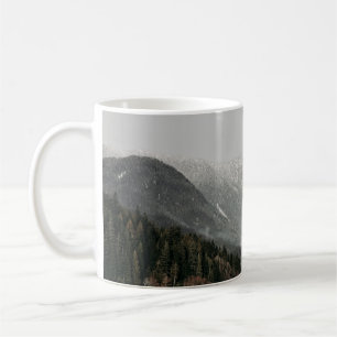 SCHERM VAN BOMEN EN MOUNTAIN KOFFIEMOK