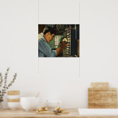  scherm voor de uitademing van de bedrijfselektron poster (Keuken)