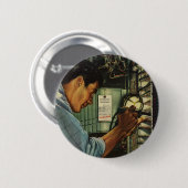 scherm voor de uitademing van de bedrijfselektron ronde button 5,7 cm (Voorkant /achterkant)