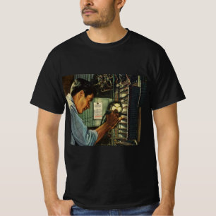 scherm voor de uitademing van de bedrijfselektron t-shirt