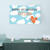 Schermachtergrond / banner (blauw en Oranje) (Beurs)