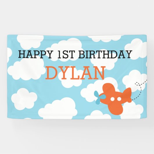 Schermachtergrond / banner (blauw en Oranje) (Horizontaal)