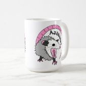 Schermafbeeldende Possum heldere kleuren Koffiemok (Voorkant rechts)