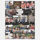 Schermafbeeldingen van foto's en berichten | Flora Fleece Deken (Voorkant)