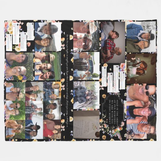 Schermafbeeldingen van foto's en berichten | Flora Fleece Deken (Voorkant (Horizontaal))