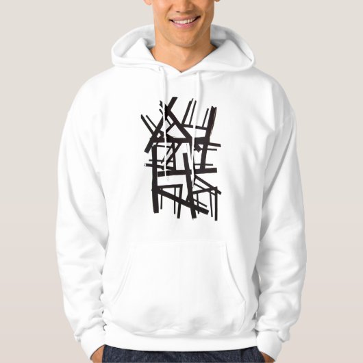 Schermafgedrukte patroonafdekking hoodie (Voorkant)