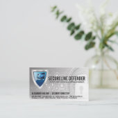 Schermcomputer Logo | Cyber Tech Achtergrond Visitekaartje (Staand voorkant)