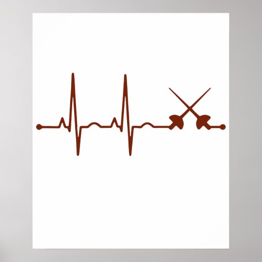 Schermdegenscherm Shirts - Sabelstijl Schermen Har Poster (Voorkant)