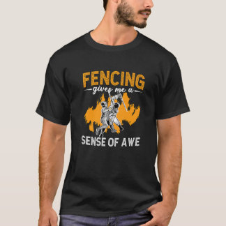 Schermen geeft me een gevoel van schermen lange sp t-shirt