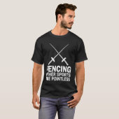 Schermen Grappig Schermen T-shirt (Voorkant volledig)