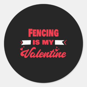 Schermen Is Mijn Valentijn Valentijnsdag Grappig H Ronde Sticker
