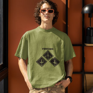 Schermen met stijl t-shirt