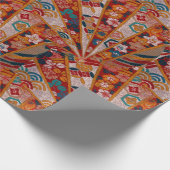 Schermen Oosterse stof Cadeaupapier (Hoek)