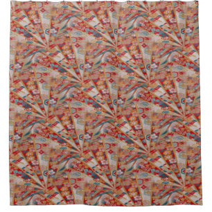 Schermen Oosterse stof Douchegordijn