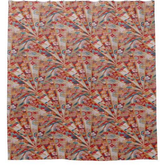 Schermen Oosterse stof Douchegordijn (Voorkant)