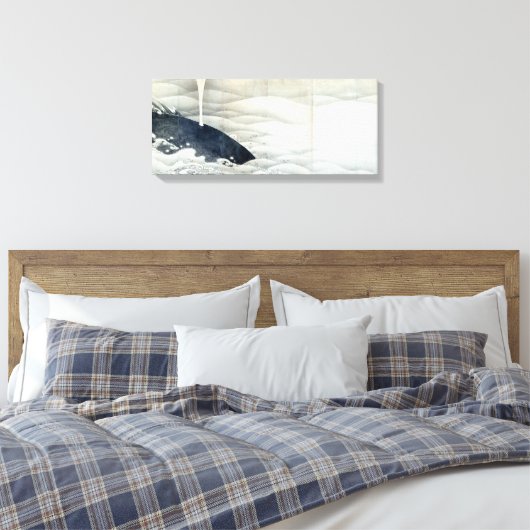 Schermen over olifanten en walvissen van Ito Jakuc Canvas Afdruk (Insitu (Slaapkamer))