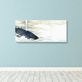 Schermen over olifanten en walvissen van Ito Jakuc Canvas Afdruk (Insitu (Houten vloer))