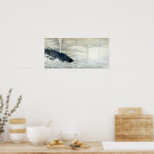 Schermen over olifanten en walvissen van Ito Jakuc Poster (Keuken)