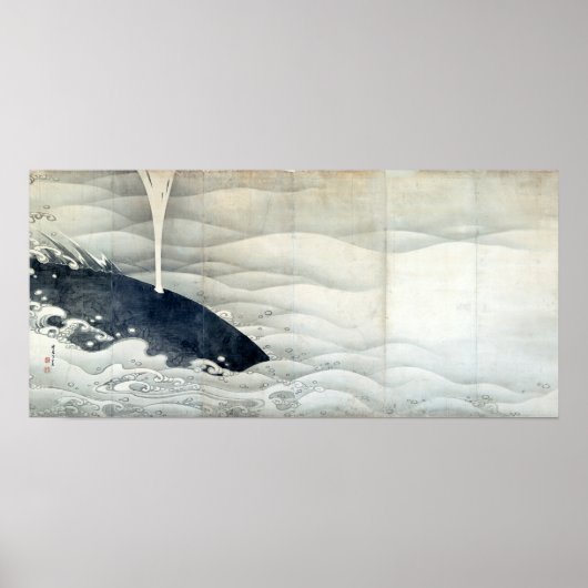 Schermen over olifanten en walvissen van Ito Jakuc Poster (Voorkant)