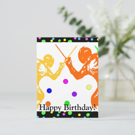 Schermen   Sport    Briefkaart (Staand voorkant)