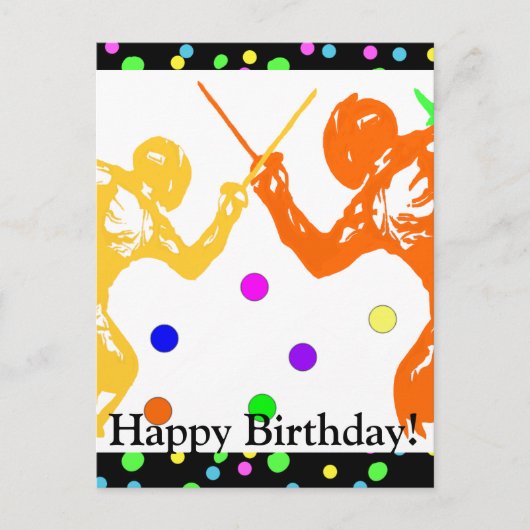 Schermen   Sport    Briefkaart (Voorkant)