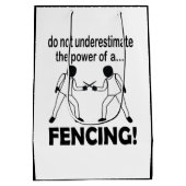 Schermen Sport Game Schermen Medium Cadeauzakje (Achterkant)