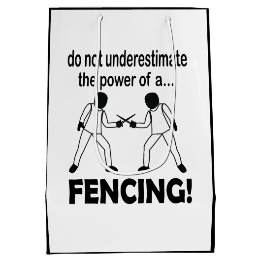 Schermen Sport Game Schermen Medium Cadeauzakje (Achterkant)