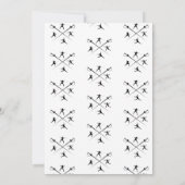 Schermen Verjaardagsfeest Folie Épée Saber Toernoo Kaart (Achterkant)