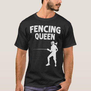 Schermen voor vrouwen Moeder schermer Zwaard sport T-shirt
