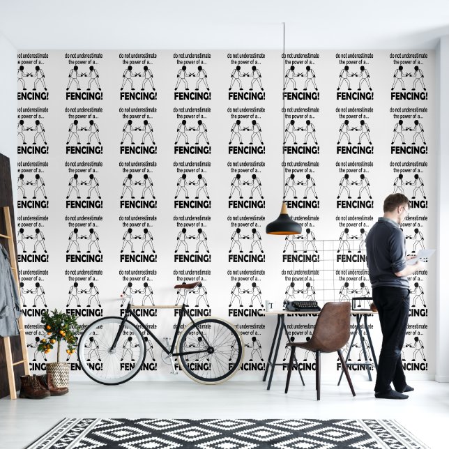 Schermen Zwaard Sport Schermen Behang (Woonkamer)
