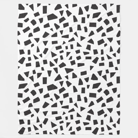 Schermen - Zwart op wit Fleece Deken (Voorkant)