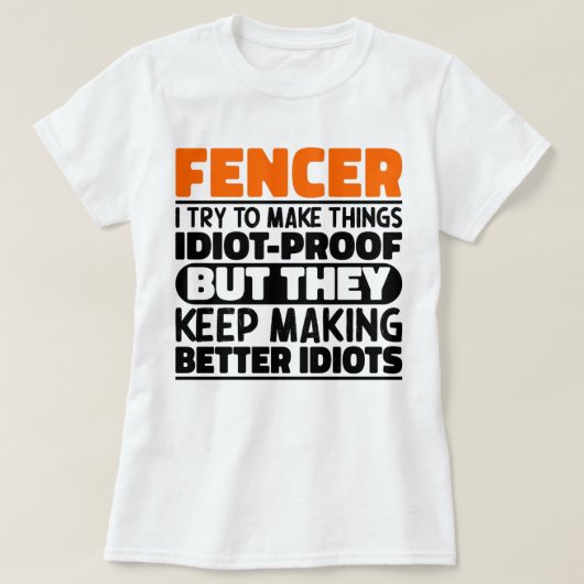 Schermer Ik Probeer Dingen Grappig Te Maken Zegt S T-shirt (Design voorkant)
