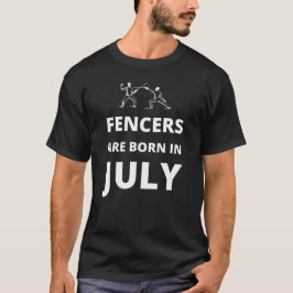 Schermers zijn geboren in juli t-shirt