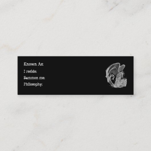 Schermkaart voor rolprofielkaarten contactkaartje (Voorkant)