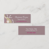 Schermkaarten voor juwelen mini visitekaartje (Voorkant / Achterkant)