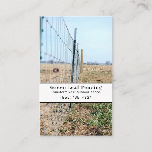 schermlandschapsarchitectuur visitekaartje (Voorkant)