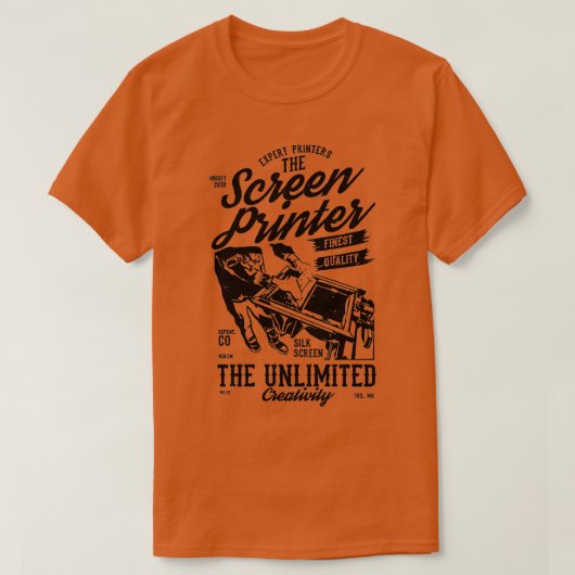 Schermprinter T-shirt (Design voorkant)