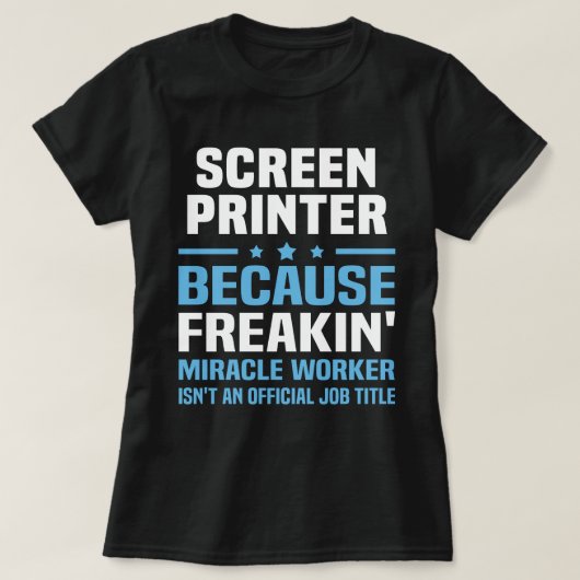 Schermprinter T-shirt (Design voorkant)
