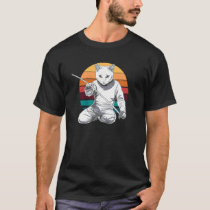 Schermspel Gamer Schermer Sport Vintage Schermen C T-shirt